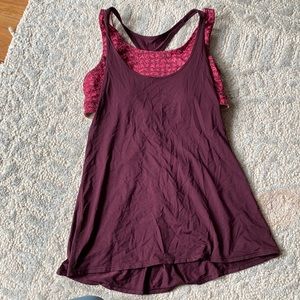 Lululemon Purple Workout Tank with Cutouts
